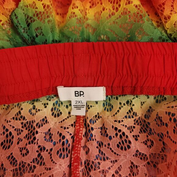 Nordstrom BP. Pride Rainbow Ombre Laci Lace Swim Coverup Pants Size XXL, NWT - Picture 13 of 15